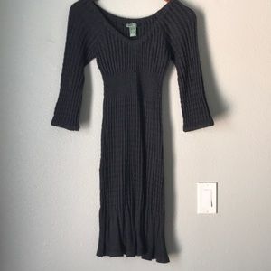 Maple | charcoal sweater dress